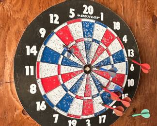 Vintage Dunlop Bristle Dartboard