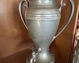 Vintage Pewter Samovar or Hot Beverage Urn