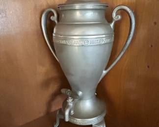 Vintage Pewter Samovar or Hot Beverage Urn fourth image