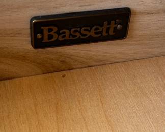 Vintage Bassett Round Drum Nightstands fifth image
