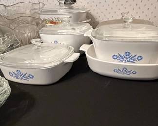 Vintage Corning Ware Blue Cornflower AB Casserole Dish