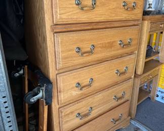 Vintage Oak Drawer Chest second image