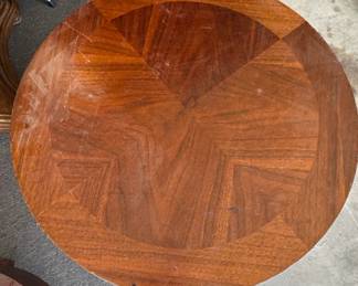 Vintage Bassett Round Drum Nightstands third image