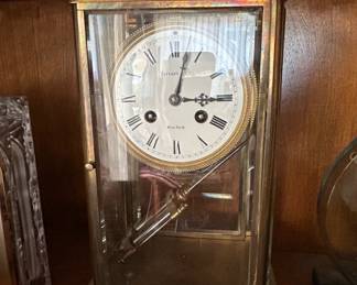 Tiffany  Co. Retained French Crystal Regulator Clock