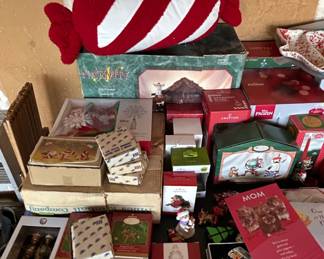 Assorted Holiday Decor and Christmas Ornament Lot second image