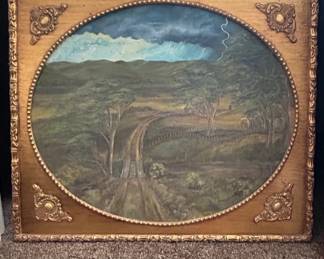 Rural Landscape with Storm by Marvin Sheppard