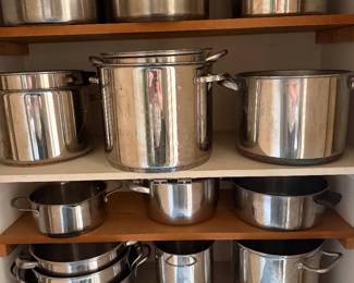Stainless steel pots