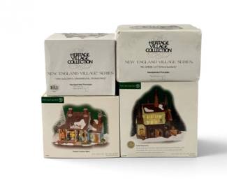 154 Department56NewEnglandVillageArtisanWorkshopSet4Pieces