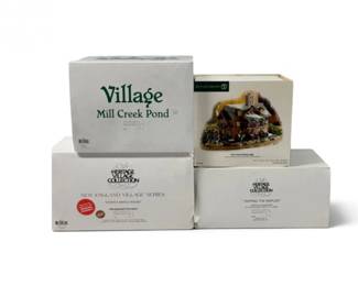 164 Department56PineCreekHuntingLodgeMapleSugarVillage4Pcs