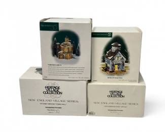147 Department56NewEnglandVillageTownHarborSet4Pieces