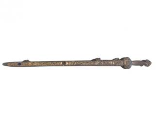 123 DecoratedCeremonialSwordwJeweledScabbardCarryingCase