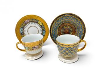 89 RoyalPorcelainThailandDemitasseCupSaucerSet2Pcs