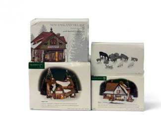 146 Department56NewEnglandVillageFarmBuildingsAnimals
