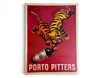 134 PortoPittersCappielloAdvertisingArtworkonWoodPanel