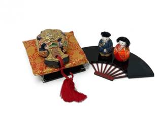 200 JapaneseKutaniWareOrnamentKimekomiDollsDisplayAccessories