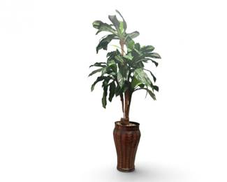30 ArtificialPottedDecorativeTreeinMetalPlanter78Tall