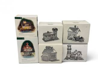 153 Department56NewEnglandVillageCoastalHarborSet6Pieces