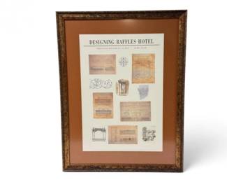 124 DesigningRafflesHotelFramedLimitedEditionPoster