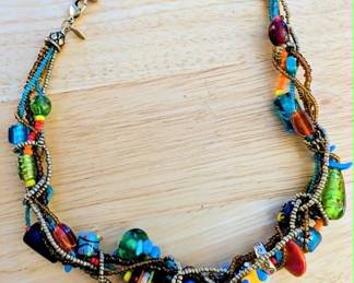 Vintage Art Glass Necklace