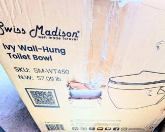 NEW in Box Swiss Madison Wall-Hung Toilet