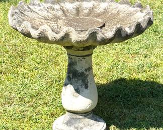 Concrete Bird Bath