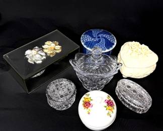 Lot of 7 Various Trinket Boxes