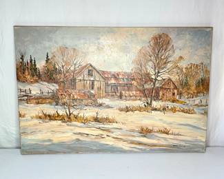 “January Quiet” Artograph Oil Painting by Mary Lapman
