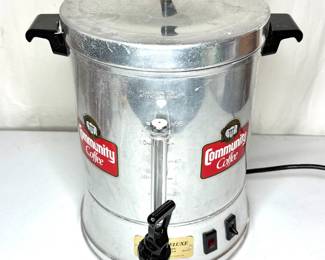 Vintage Community Coffee Electric Percolator Urn