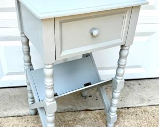 Wood Grey Side Table