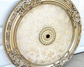 Large 35” Round Champagne Ceiling Medallion