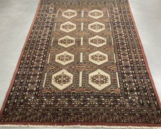 Hand-Knotted Wool Baluchi Rug