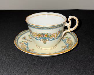 Aynsley Henley 7779 Bone China Tea Cup and Saucer