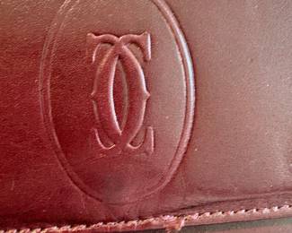 Vintage Must de Cartier Bordeaux Leather Long Wallet