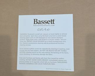 Bassett Furniture Three-Cushion Sofa