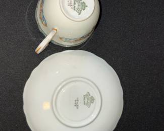 Aynsley Henley 7779 Bone China Tea Cup and Saucer