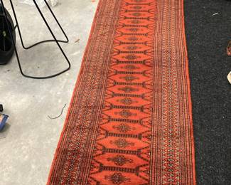 Bokhara Style Hand-Knotted Wool Runner Rug