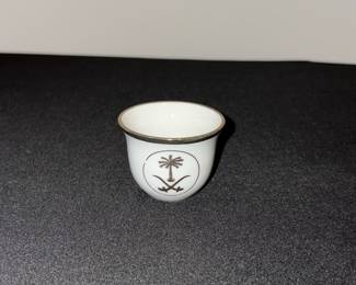 Saudi Arabian Emblem Finjan (Arabic Coffee Cup)