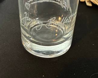 Jimmy Buffett Margaritaville Etched Rocks Glass