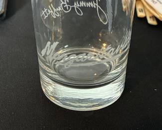 Jimmy Buffett Margaritaville Etched Rocks Glass
