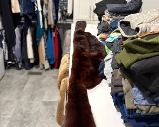 Vintage Dark Brown Mink Fur Stole