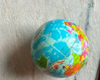 Stress Relief World Map Foam Ball