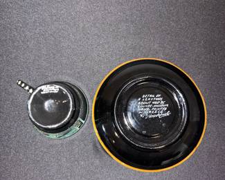 D. Vassilopoulos Hand-Painted Greek Pottery Cup and Saucer