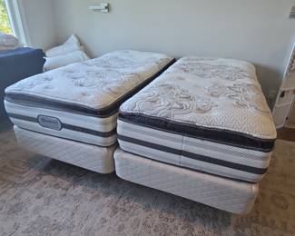 Adjustable Lift Bed System with Beauty Rest Premium Mattresses 