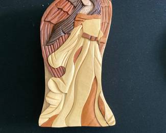 Carver Dan's Handcrafted Wooden Angel Puzzle Box