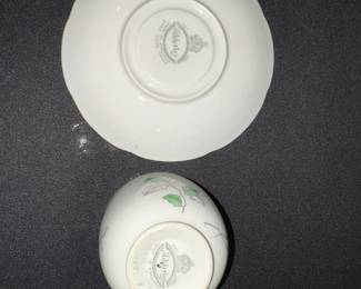 Adderley Hand Painted Floral Tea Cup and Saucer, Pattern 4735A