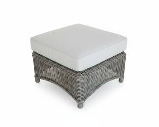 Wicker Swivel Rocker Patio Set with Ottomans
