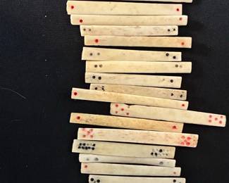 Antique Mahjong Bone Sticks