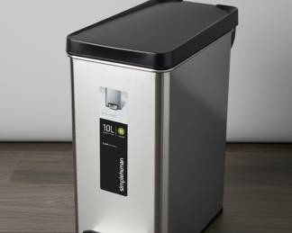 simplehuman 10L Slim Profile Rectangular Step Trash Can