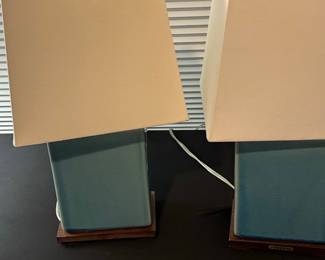 Ralph Lauren Blue Ceramic Table Lamps