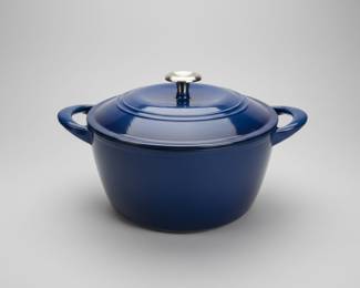 Blue Enameled Cast Iron Dutch Oven